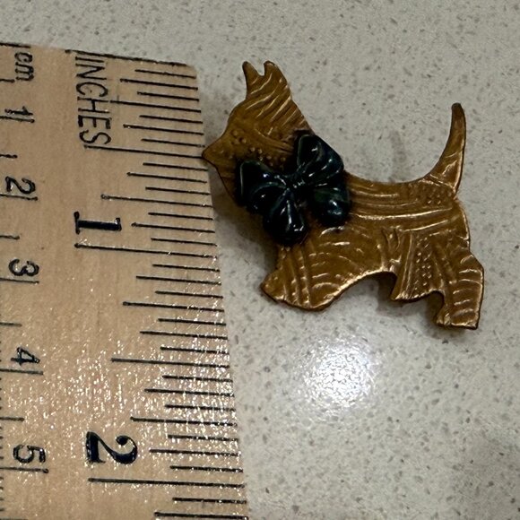 Scottie Dog Brooch - Picture 2 of 5